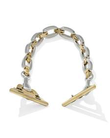 McClain Two Tone Polished Stainless Steel Watch Band