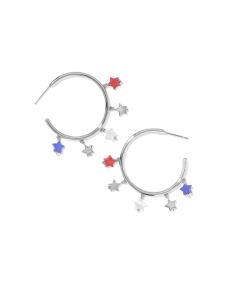 Camila Silver Hoop Earrings