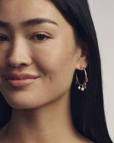 Camila Silver Hoop Earrings