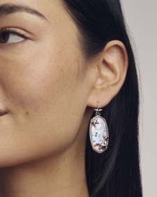 Elle Multi Star Silver Drop Earrings