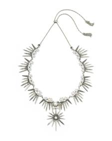 Gabriella Vintage Silver Pearl Statement Necklace