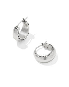 Gabriella Vintage Silver Set of 2 Huggie Earrings