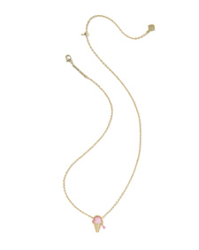 Ice Cream Gold Short Pendant Necklace