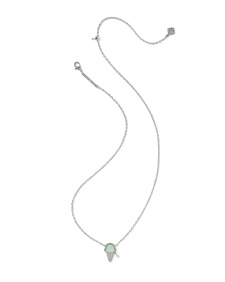 Ice Cream Silver Short Pendant Necklace