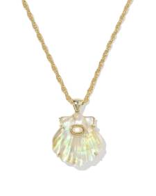 Lucia Shell Gold Short Pendant Necklace