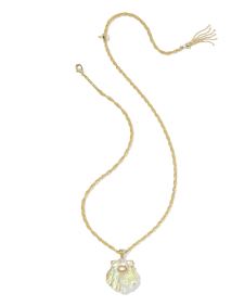 Lucia Shell Gold Short Pendant Necklace