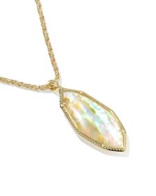 Ophelia Gold Large Long Pendant Necklace