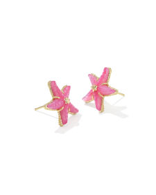 Parker Starfish Gold Stud Earrings
