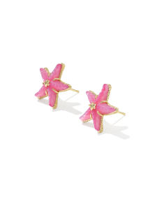 Parker Starfish Gold Stud Earrings