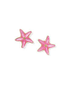 Parker Starfish Gold Stud Earrings