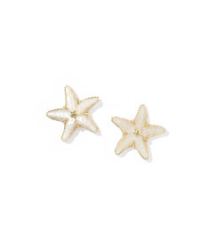 Parker Starfish Gold Stud Earrings