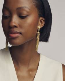 Joan Mixed Metal Statement Earrings