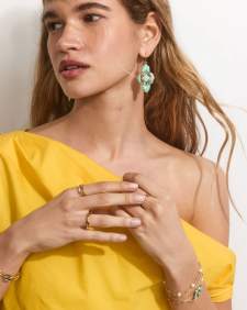Abbie Medallion Gold Delicate Chain Bracelet
