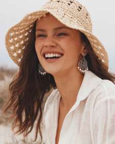 Gabriella Vintage Silver Pearl Statement Earrings