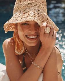 Lucia Shell Gold Cocktail Ring