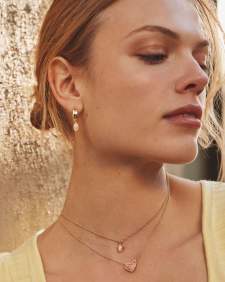 Mini Ellie Gold Wide Huggie Earrings