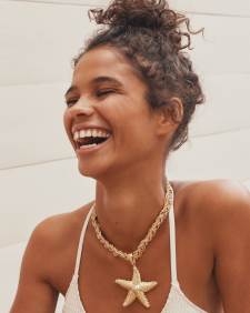 Parker Starfish Gold Statement Necklace