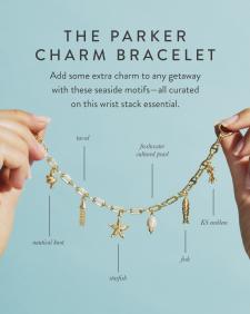 Parker Charm Gold Bracelet