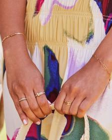 Bennett Double Band Ring in 18k Yellow Gold Vermeil