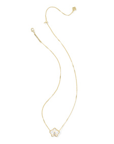 Joelle Orchid Gold Short Pendant Necklace