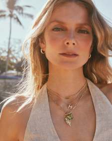 Bianca Butterfly Gold Charm Necklace