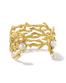 Shea Statement Cuff Bracelet in Vintage Gold
