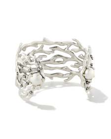 Shea Statement Cuff Bracelet in Vintage Silver