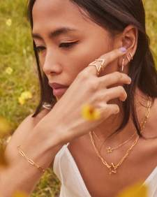 Open Star Statement Ring in Sterling Silver