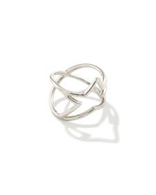 Open Star Statement Ring in Sterling Silver