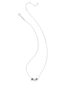 Star Cluster 14k White Gold Pendant Necklace