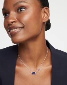 Elisa Pave Star Short Pendant Necklace