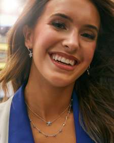 Jae Star Silver Pave Huggie Earrings