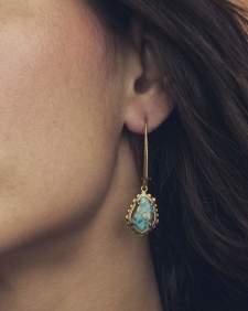 Ellery Vintage Gold Drop Earrings