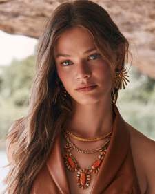 Starla Vintage Gold Statement Earrings