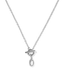 Mini Elisa Silver Toggle Short Pendant Necklace