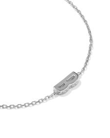 Letter B Sterling Silver Initial Bracelet