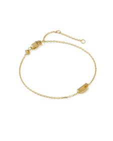 Letter D 18k Gold Vermeil Initial Bracelet
