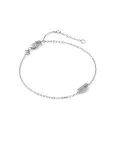 Letter D Sterling Silver Initial Bracelet