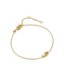 Letter G 18k Gold Vermeil Initial Bracelet