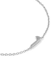 Letter J Sterling Silver Initial Bracelet