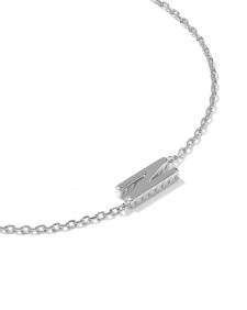 Letter N Sterling Silver Initial Bracelet