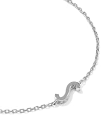 Letter S Sterling Silver Initial Bracelet