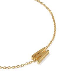 Letter W 18k Gold Vermeil Initial Bracelet