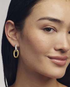 Ryleigh Mixed Metal Wide Convertible Earrings