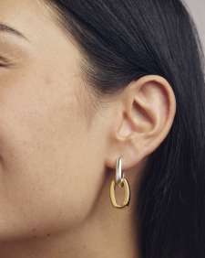 Ryleigh Wide Convertible Mixed Metal Earrings