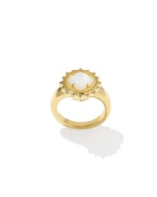 Dira Sun 18k Gold Vermeil Stone Ring