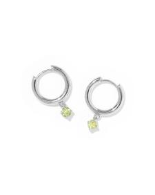 Maisie Sterling Silver August Huggie Earrings
