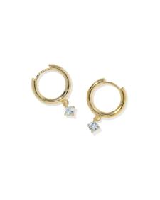 Maisie 18k Gold Vermeil March Huggie Earrings