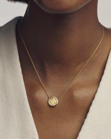 Dira Sun 18k Gold Vermeil Metal Short Pendant Necklace