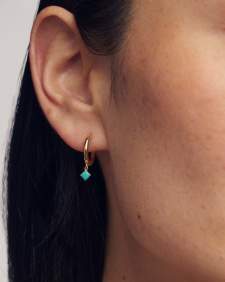 Maisie 18k Gold Vermeil December Huggie Earrings